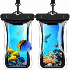 Mohard Wasserdichte Handyhülle, 2 Stück IPX8 Schwimmende Unterwasser Handyhülle mit Schlüsselband, Wasserfeste Handytasche zum Tauchen Kompatibel mit iPhone 13 Pro Max/12/11, Galaxy, Bis zu 6,9 Zoll