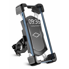 Mohard Handyhalterung Fahrrad, Abnehmbare Handyhalterung Motorrad, [Einhandbedienung & Schnellmontage] Edelstahl Anti-Vibration Handyhalter Fahrradlenker mit 360° Drehbar für 4,5-7,2 Zoll Smartphone