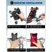 Mohard Handyhalterung Fahrrad, Abnehmbare Handyhalterung Motorrad, [Einhandbedienung & Schnellmontage] Edelstahl Anti-Vibration Handyhalter Fahrradlenker mit 360° Drehbar für 4,5-7,2 Zoll Smartphone