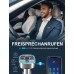 Mohard Bluetooth Adapter Auto, Bluetooth V5.0 FM Transmitter Radio MP3 Musik-Player, Freisprechanlage Auto Ladegerät Zigarettenanzünder mit 2 USB Ports, LED Display, Unterstützt USB-Stick & TF Karte