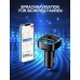 Mohard Bluetooth FM Transmitter, KFZ Bluetooth Adapter Auto Radio FM Transmitter, Autoladegerät Zigarettenanzünder mit Freisprechen, 2 USB-Anschlüsse (5V/2,4A & 1A), Unterstützt TF Karte & USB-Stick