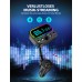 Mohard Bluetooth FM Transmitter Mit Dual Mic, PD18W Schnelles Autoladegerät, Bluetooth Adapter Auto Freisprechanlage KFZ, 9 Farblicht, 3 USB Anschlüsse, LED Display, AUX Ausgang, Unterstützt USB-Stick