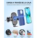 Mohard 15W Qi Cargador Inalámbrico Coche con Adaptador Cargador QC 3.0, Soporte Móvil Coche Carga Rápida, Sujeta Movil Coche Rotación de 360° Compatible con iPhone 13 Pro Max/12/11/XR, Galaxy y Otros