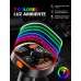 Mohard Transmisor FM Bluetooth Coche, QC3.0 Cargador Rápido Adaptador Bluetooth Jack, Manos Libres Conector Bluetooth Coche con 7 Colores Retroiluminados LED & 2 USB, Soporte Unidad USB & Tarjeta TF