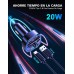 Mohard Transmisor FM Bluetooth Coche, Tipo-C PD 20W Manos Libres Receptor Bluetooth Coche de Carga Rápida, Adaptador Inalámbrico Bluetooth Coche Reproductor Música Soporte para Tarjeta TF & Disco USB