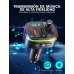 Mohard Transmisor FM Bluetooth Coche 5.0, QC3.0 & PD 18W USB C Receptor MP3 Bluetooth Coche con 9 Retroiluminados RGB, Manos Libres Adaptador Bluetooth Coche Soporte Siri Google Assistant & Unidad USB