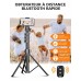 Mohard Trépied Smartphone, 142cm Aluminium Trepied Appareil Photo Extensible avec Télécommande sans Fil, Perche Selfie Portable Compatible avec iPhone 13 Pro Max/12/11, Galaxy S22 Ultra, Camera