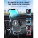 Mohard 15W Qi Chargeur Induction Voiture avec Rapid Adaptateur Chargeur QC 3.0, Rotation 360°De Sortie d'air Support Telephone Voiture Induction Compatible avec iPhone 13 Samsung Autres Appareils Qi