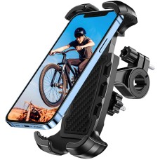 Mohard Porta Cellulare Bici, [Stabile & Case Friendly] 360° Rotabile Porta Cellulare Moto, ATV Scooter Supporto Telefono Bicicletta Compatibile con iPhone 13 Pro Max/12, Galaxy e Cellulari da 4.7-6.8"